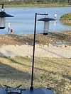 Collapasible Camping Folding Lamp Pole Aluminum Alloy Lantern Holder for Outdoor