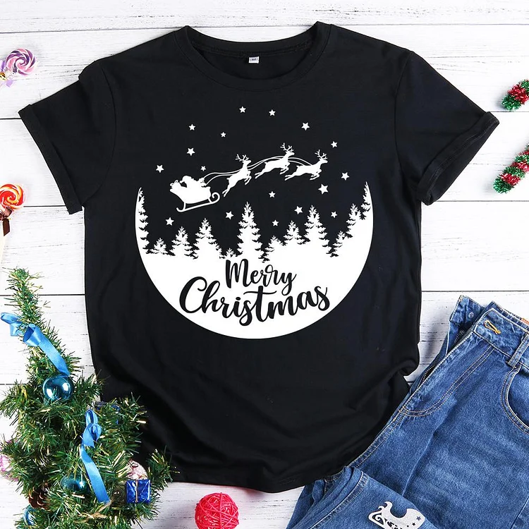Merry Christmas T-Shirt Tee -599472-Annaletters