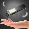 Rechargeable Flashlight with Buzzer Magnetic Work Light Torch for Emergency Use