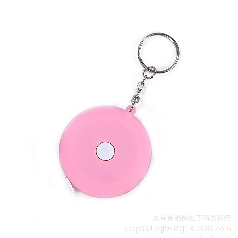 

1.5m keychain round telescopic tape measure stationery leather tape measure, 501 Original