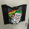 Sac de rangement universel en filet avec autocollants adh&eacute;sifs
