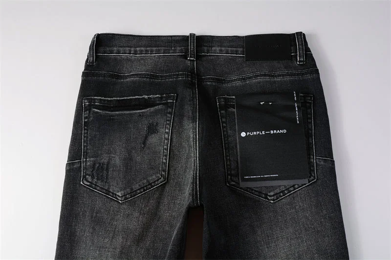 Purple Fashion Jeans 9079