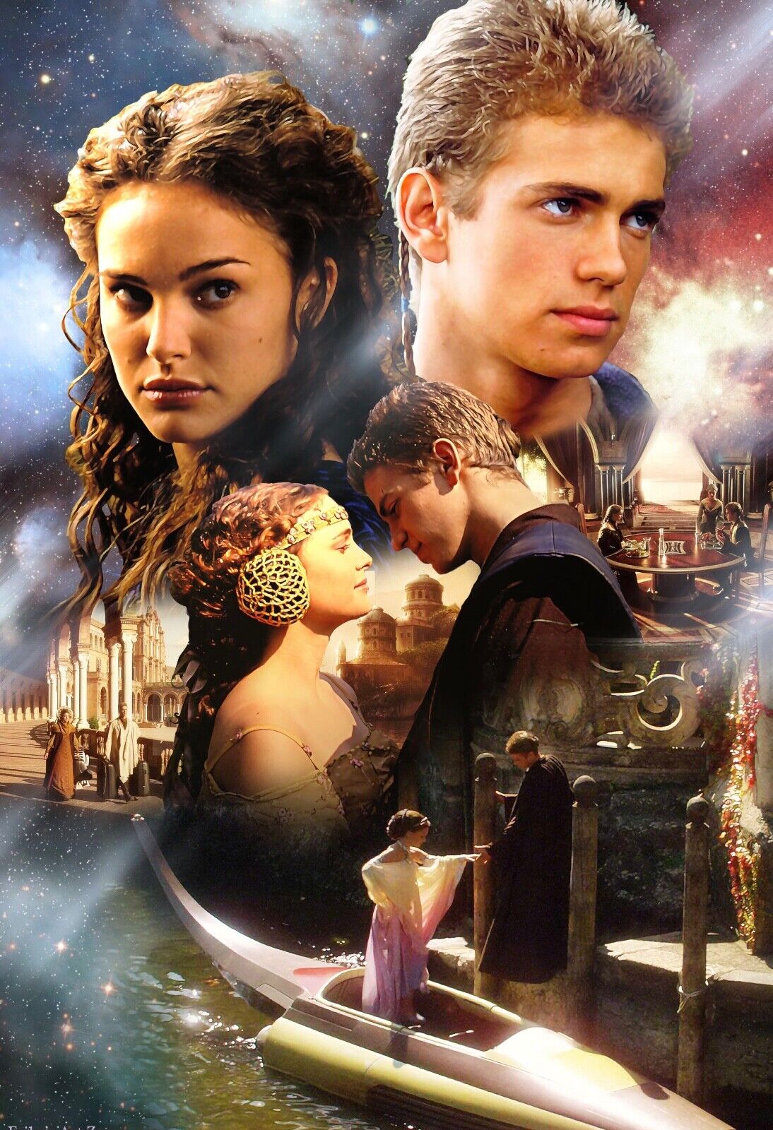 Star Wars Episode 2 Movie Poster 11x17 Photo Poster painting Promo Attack Of The Clones