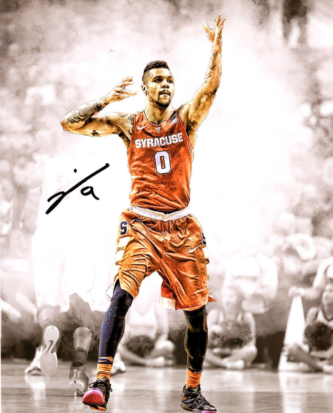 Michael Gbinije Autograph Signed Photo Poster painting 8x10 Syracuse Orange Detroit Pistons g