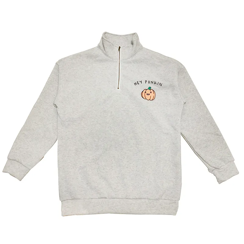 Halloween Hey Punkin Zipper Print Women 