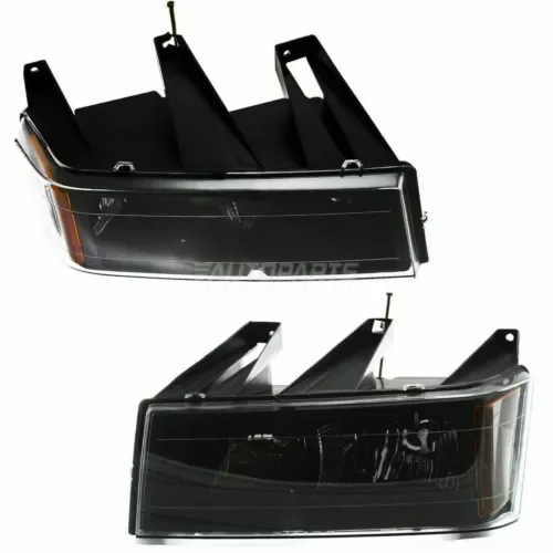 Dronehint New Halogen Head Lamp Assembly Left And Right Fits 2004-2012 Chevrolet Colorado (For: GMC) Parts