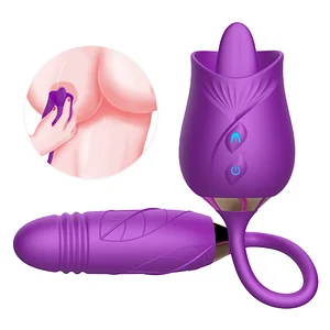 Wholesale The Rose Toy With Bullet Vibrator Pro Purple