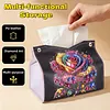 Diamond Painting PU Roses Tissue Box Tissue Holder