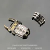 Titanium Alloy EDC Decompression Toy Mecha Beetle Press Push Card Artifact Magnetic Coin Toy Pendant