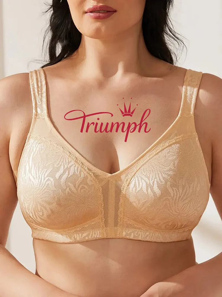 Triumph - 3 szt. (75A-110F) Wygodny biustonosz bez fiszbin