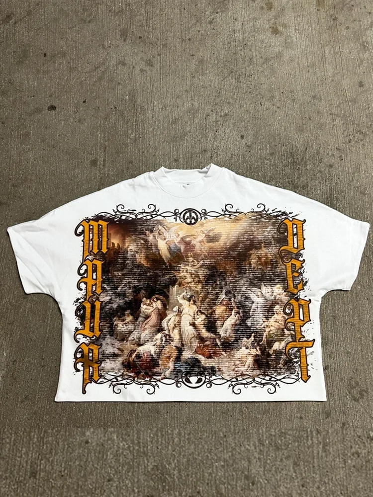 Aonga American Gothic Religion Graphic T Shirts