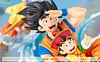 Father & Son Adventure Ver. Son Goku & Son Gohan - Dragon Ball Resin Statue -  YinQing Studio