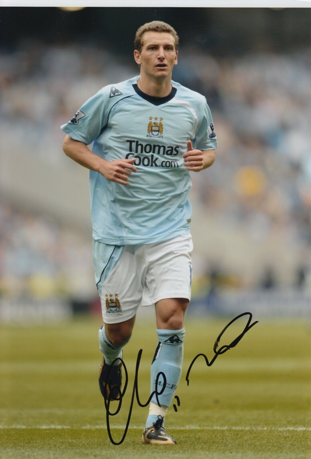 Elano Hand Signed 12x8 Photo Poster painting Manchester City - Football Autograph.