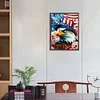 Diamond Painting-DIY Full Round Drill Eagle and Flag