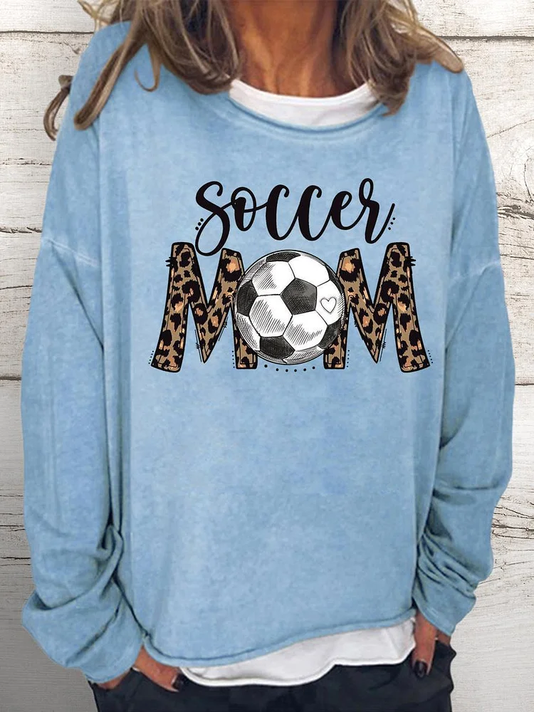 football Women Loose Sweatshirt-Annaletters