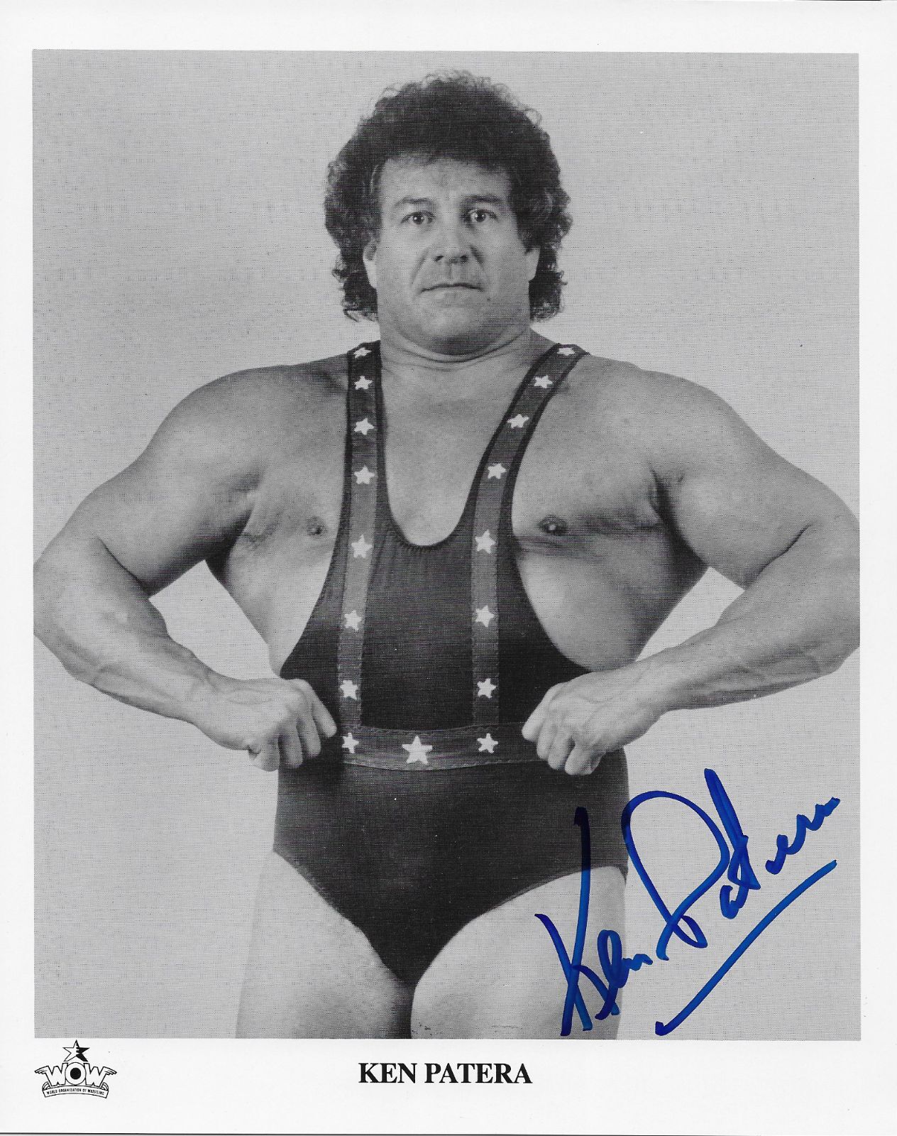 KEN PATERA AWA NWA WWE SIGNED AUTOGRAPH 8X10 Photo Poster painting