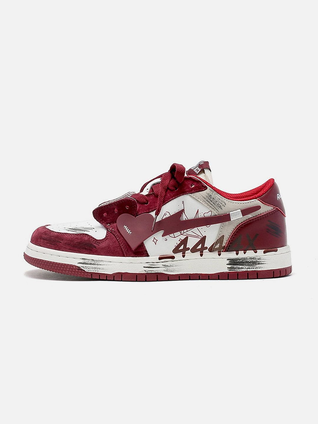Vintage Heart Lightning Skate Shoes