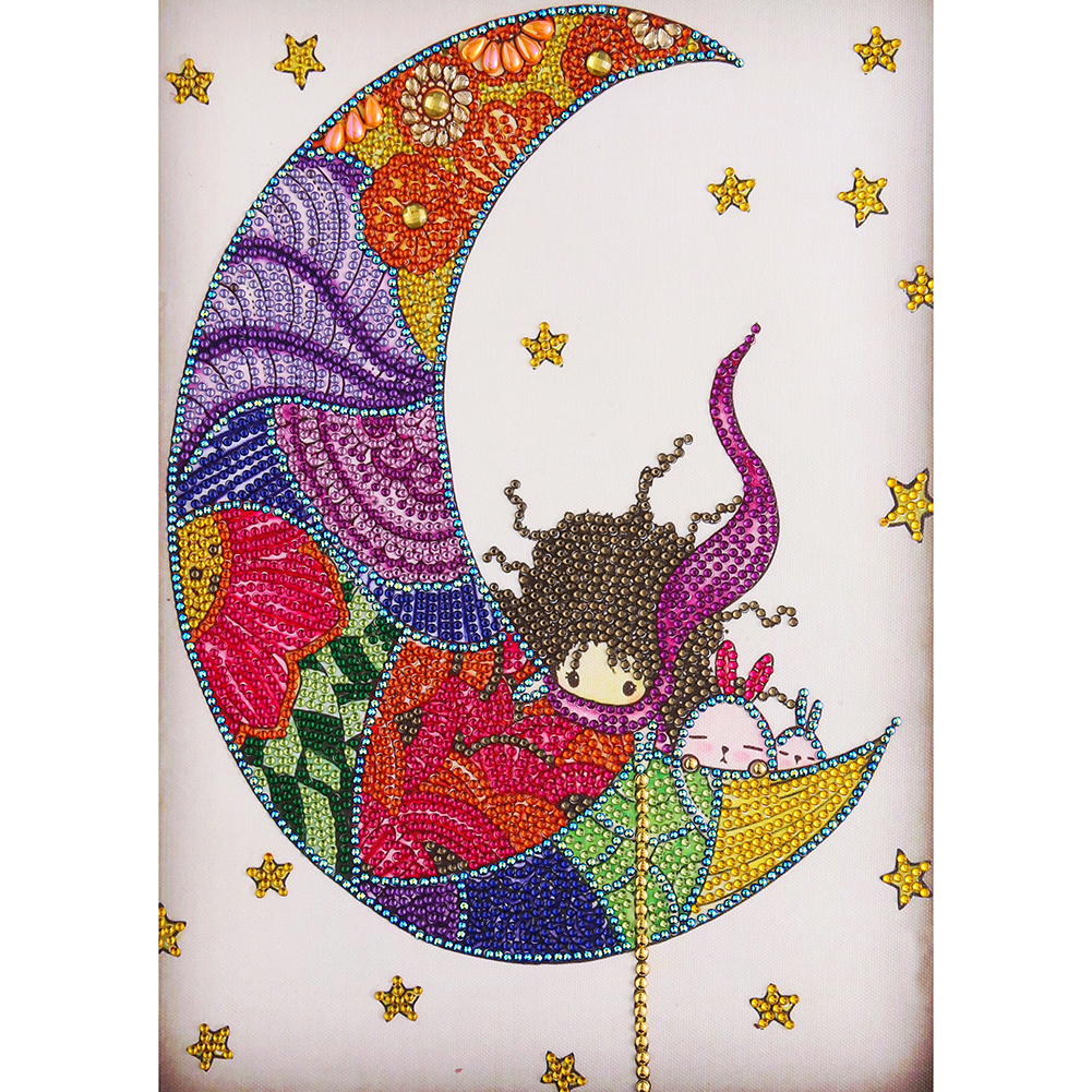 

Moon Baby - Special Shaped Diamond Painting - 30*40CM, 501 Original
