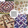 【2023 NEW】 Log Cabin Bouquet Quilt Template Set- With Instructions