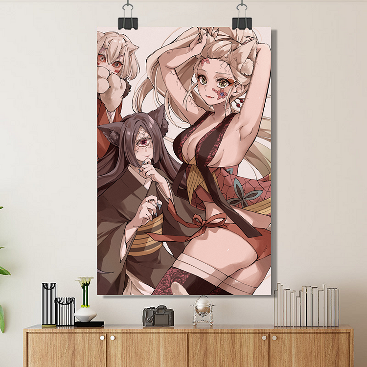 Demon Slayer-Daki,Nakime,Mukago/Custom Poster/Canvas/Scroll Painting/Magnetic Painting