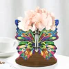 Diamond Painting Wooden Butterfly Diamond Painting Flower Vase Ornaments for Home Office Decor