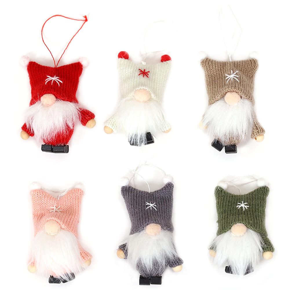 

Cute Knit Faceless Doll Xmas Tree Toy Pendants Ornaments Party Home Decor, Christmas pendant-b, 501 Original