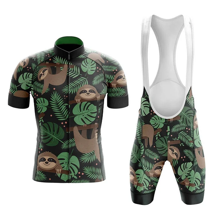 Sloth Lover Men's Short Sleeve Cycling Kit