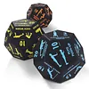 12 Sided Fitness Action Choice Dice Lightweight & Versatile Movement Training Dice Balance & Strength Improvement Interactive Number Dices for Gym Workouts & Yoga Exercise