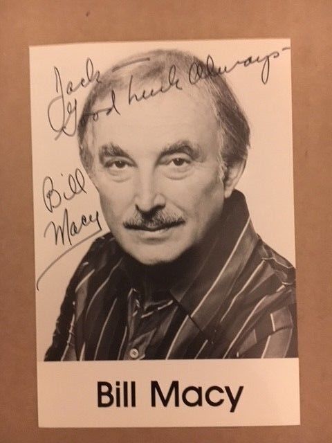 Bill Macy Signed Sharp 3 1/2 x 5 1/2 Vintage Photo Poster painting Auction COA