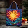 Cosmic Sun Quilted Tote  Bag🔥All items are shipped in a default size of 15x14 inches.