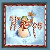 Diamond Painting -DIY Full Square Drill Christmas Snowman(35x35cm)