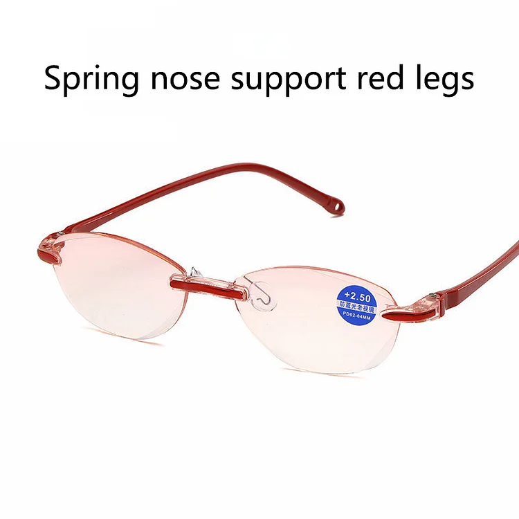 New Anti Blue Ray Reading Glasses Men Women Rimless Cutting Presbyopia Eyewear for Ladies Blue Light Glasses