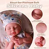 16'' Realistic Silicone Sleeping Baby Little Infant Boy Otina Physical and Mental Accompaniment - RBBI-Myrebornbabydoll&reg; Myrebornbabydoll&reg;