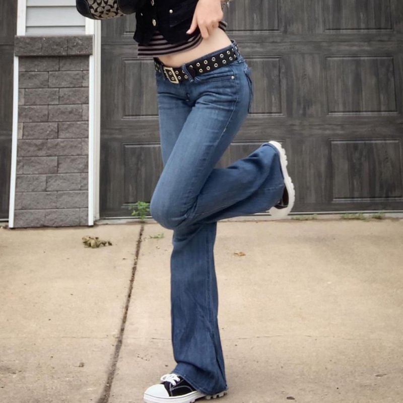 Women's High Waist Jeans Temperament Commute