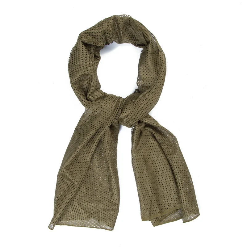 Camouflage Tactical Scarf Jungle Camouflage Military Fan Tactical Bib Mesh Camouflage Multicolor Outdoor Bib Large Mesh / [viawink] /