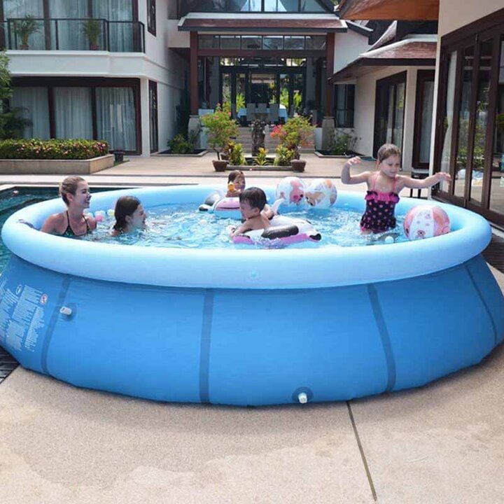 aqua sports inflatable pool slide soccer