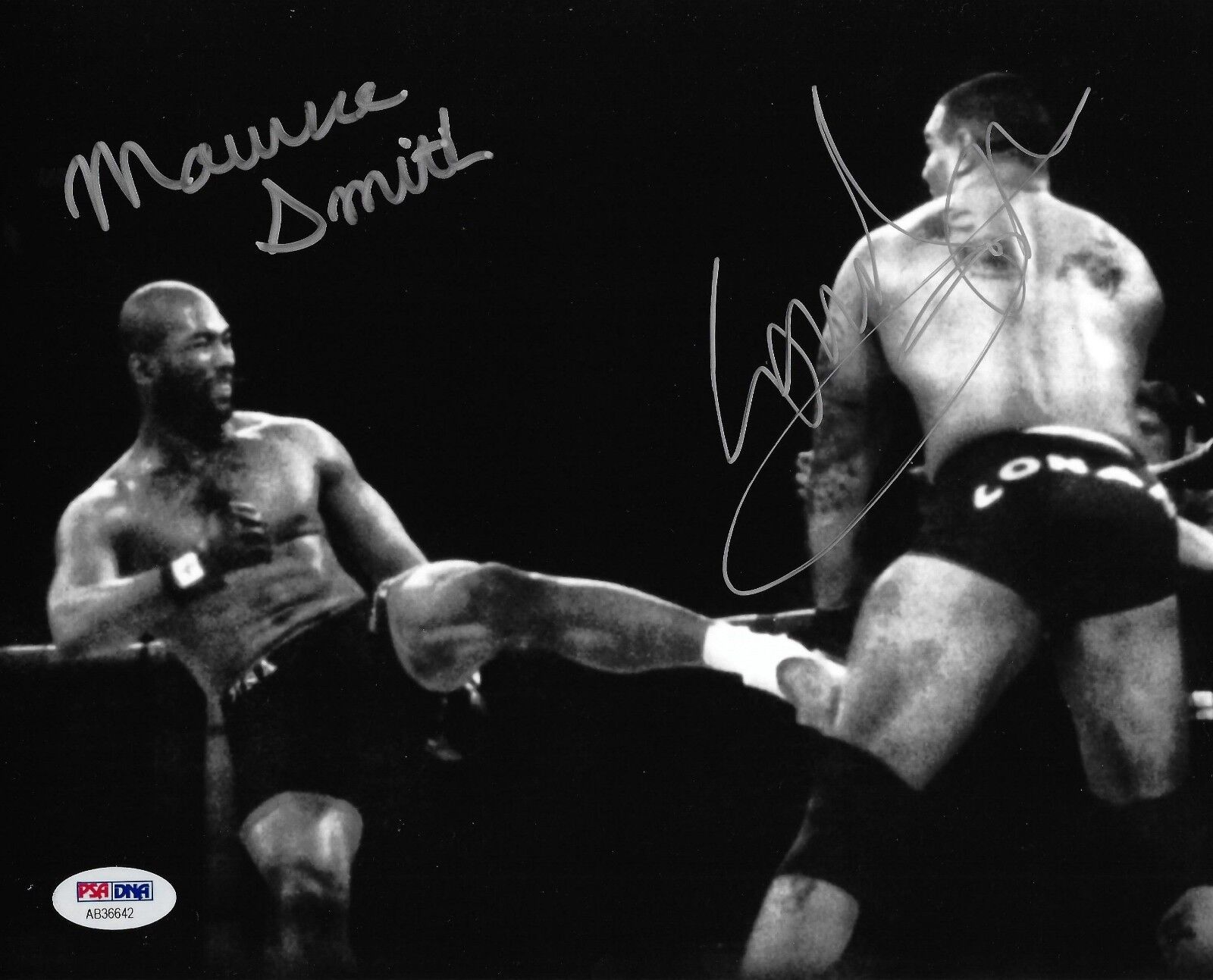 Maurice Smith & Marcus Conan Silveira Signed 8x10 Photo Poster painting PSA/DNA COA UFC EF 3 WEF