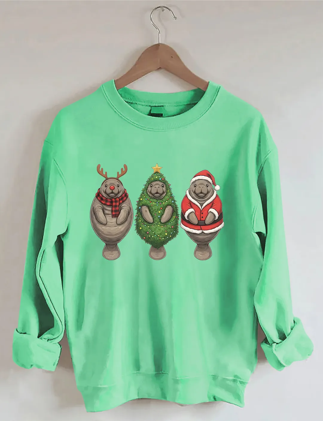 Manatee Christmas Sweatshirt