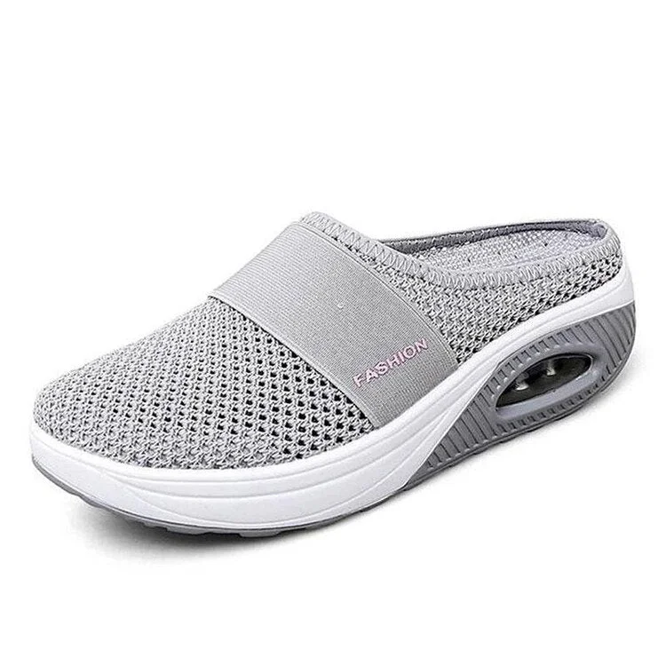Women Mesh Lightweight Shoes Woman Slippers Wedge Shoes Female cushion Sandals Thick Bottem Sneakers Plus Size 43