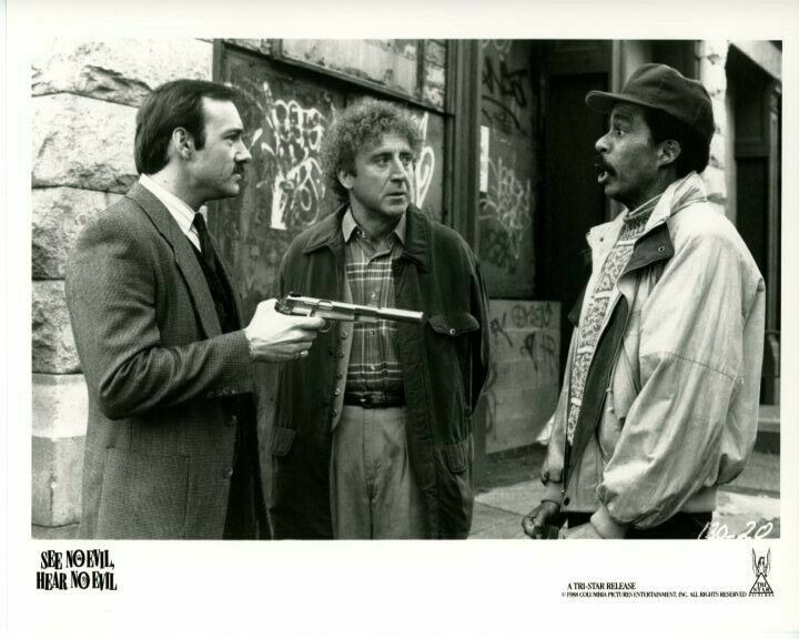 Kevin Spacey Gene Wilder Richard Pryor See No Evil Original Press 8X10 Photo Poster painting