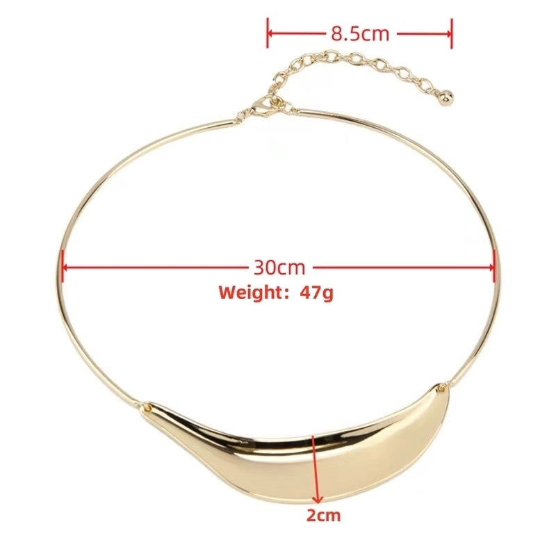 Casual Retro Geometric Gold Plated Silver Plated Copper Alloy Choker