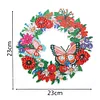 DIY Spot Drill Garland 5D Crystal Diamond Painting Art Wreath