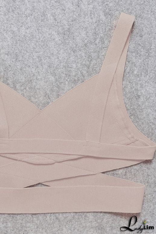 Ang Bandage Crop Top - Cream