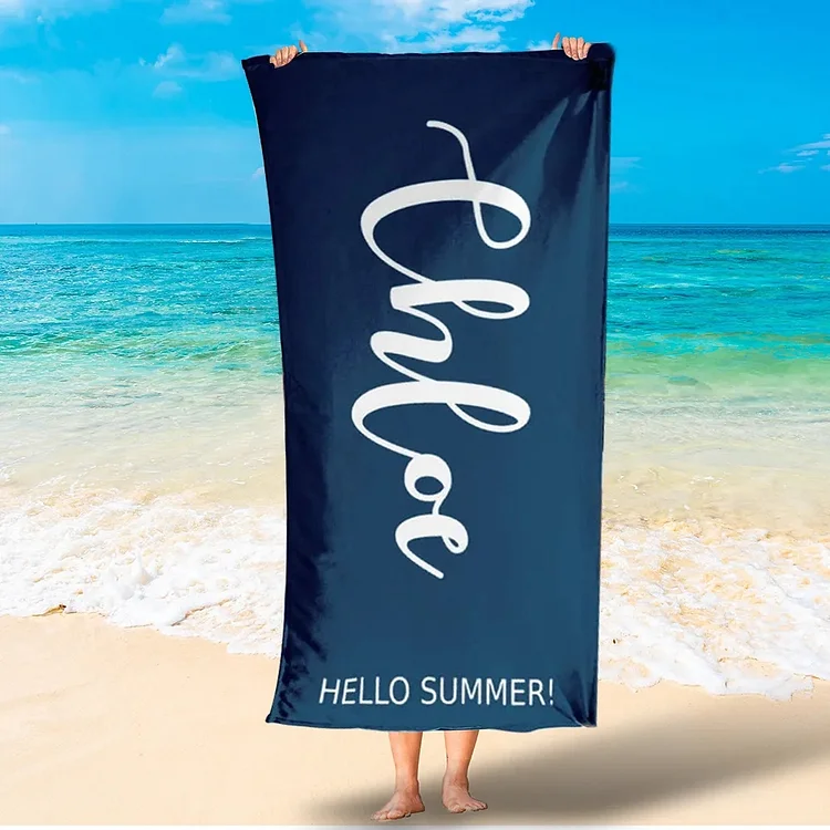 BlanketCute-Personalized Bath Towel with Your Name | 09