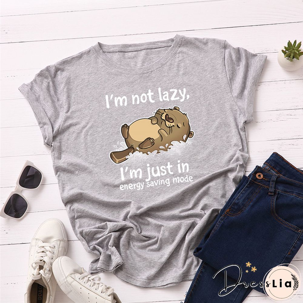 100% Cotton Summer Women TShirt Lovely Cat Letter Print Graphic T Shirt O Neck Short Sleeve Female Tee Shirts Casual Tops