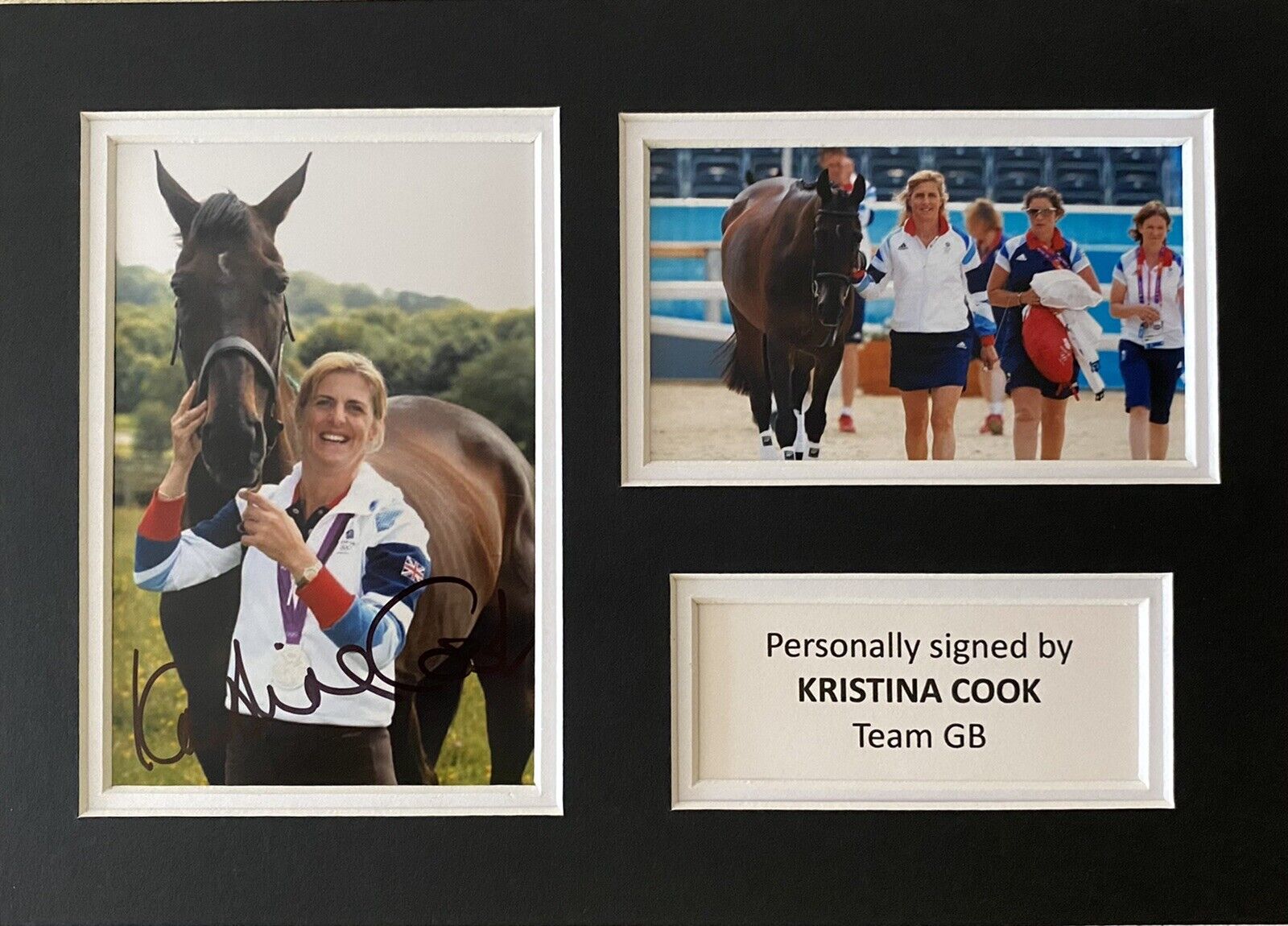 Kristina Cook Hand Signed Photo Poster painting In A4 Mount Display - Olympics - Team GB