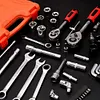 82 PCS Socket Wrench Set Ratchet Wrench Tool Box Kit for Auto Repairing