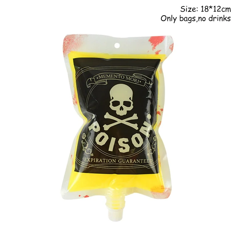 Halloween Decoration Props Skull Vampire Blood Drink Bags Halloween Party Decor Supplies Horror Halloween Accessories Ornament