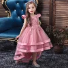 Kids Girl Cake Tutu Flower Dress Children Party Wedding Formal Dress 3-12T - honeylives