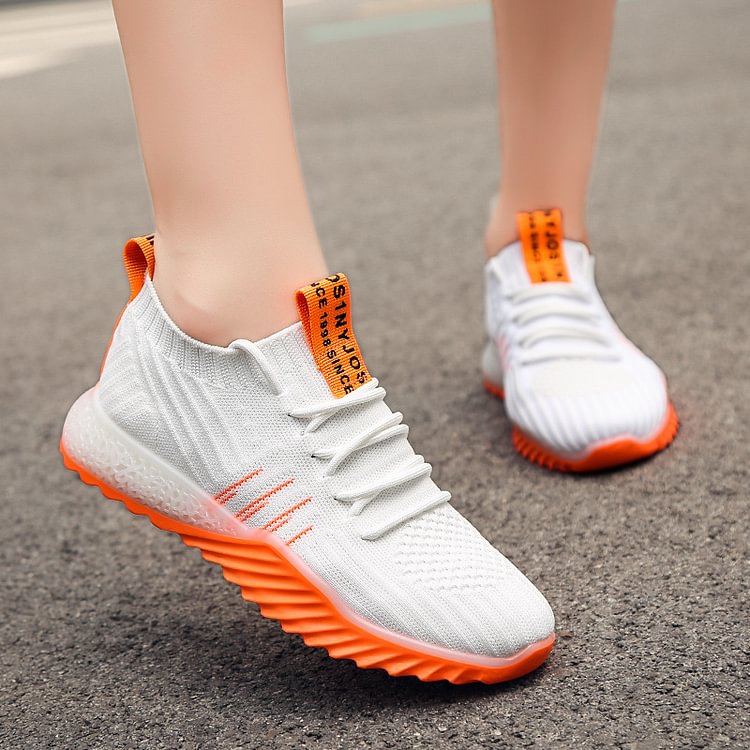 Colorblock Knitted Sneakers For Women